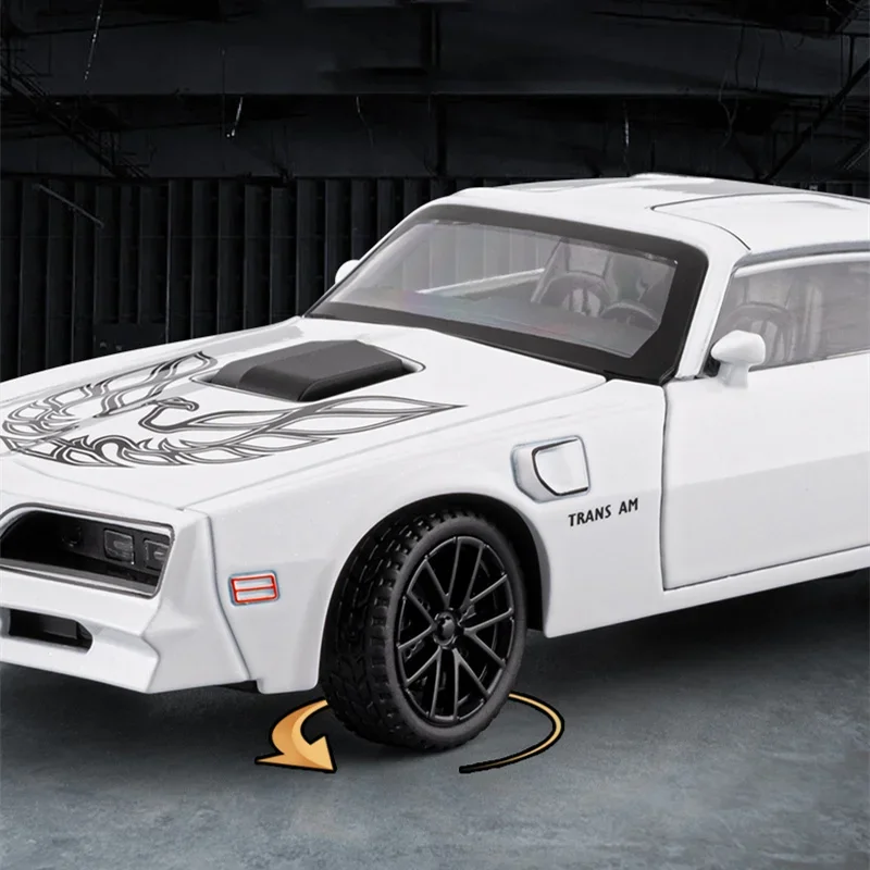 

1:32 модель спортивного автомобиля из сплава Firebird, литая под давлением металлическая гоночная машина, модель автомобиля, имитация звука и света, коллекция детских игрушек в подарок