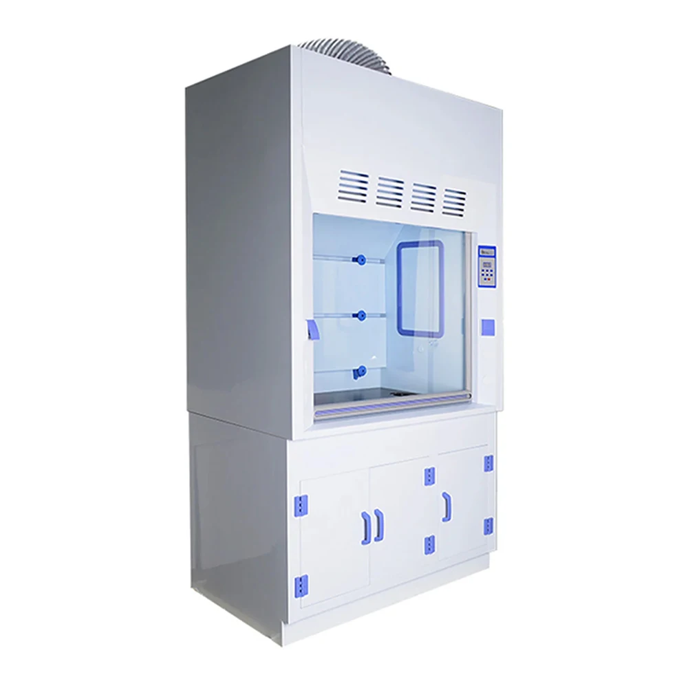 Acid Resistant Chemical Fume Cupboards PP Fume Hoods Industrial Custom Size Fume Cabinets For Cleanroom School Hospital Lab
