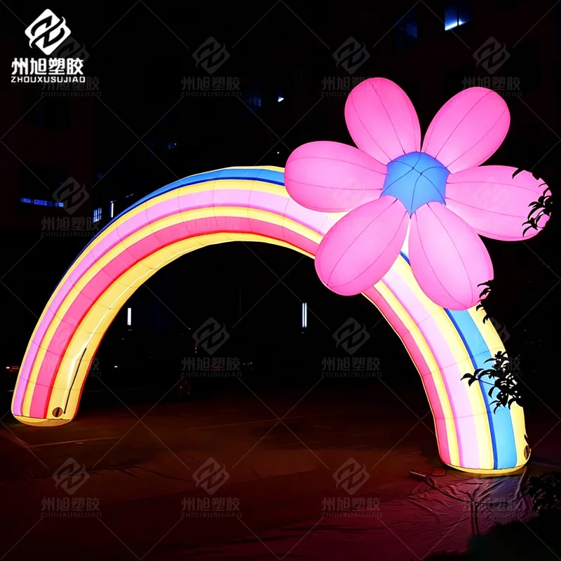 

LED light Advertising Inflatable Custom Arch Flower Inflatable Arch Inflatable Wedding Arch with Blower