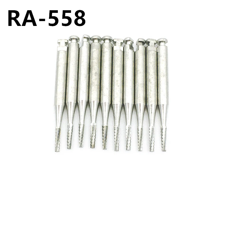 

10pcs/set Dental Clinic RA Burs Tungsten Steel Carbide Bur Dental Lab Low Speed Drills Dentistry Instrument RA-558