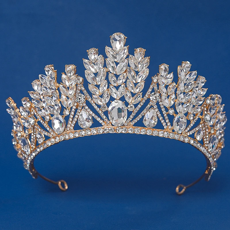 Luxury Rhinestone Wedding Crown Multi-Color Rhinestone Queen Crown - Elevate Your Bridal  Prom or Birthday Look image 6