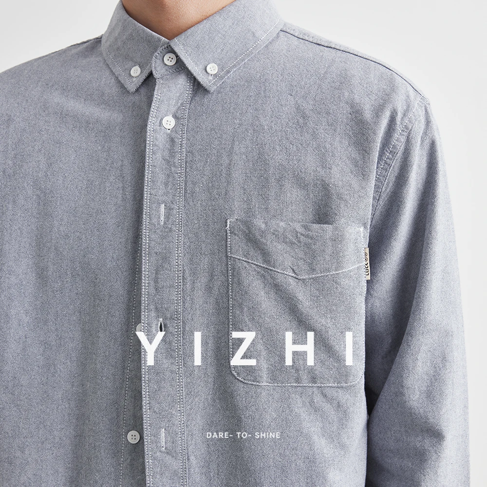 Fashion Casual Men's Long Sleeve Corduroy Shirt Pure Color Spring Autumn Loose Fit Versatile Casual Coat Elegant And Stylish
