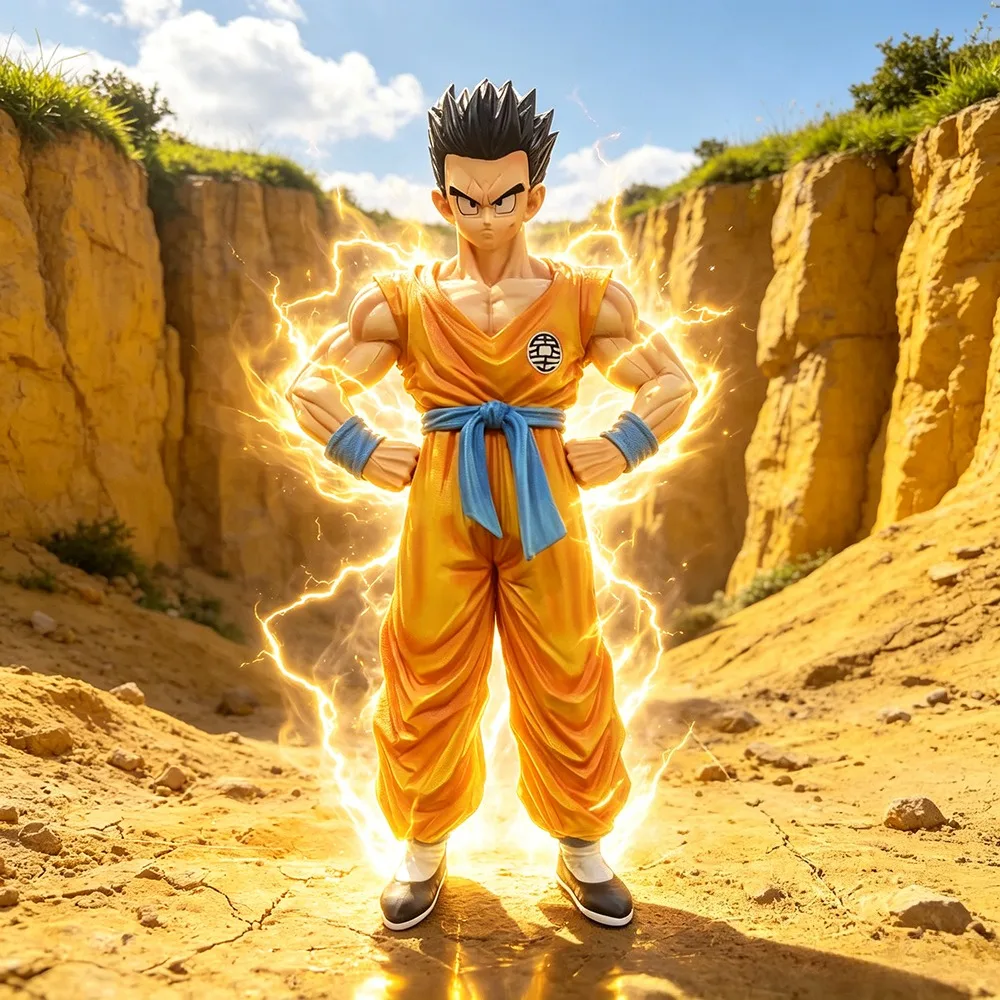 Figura de acción de Yamcha de 27 cm/10.6 pulgadas del anime Dragon Ball Z, figuras de acción de PVC, modelo coleccionable, juguetes para regalo