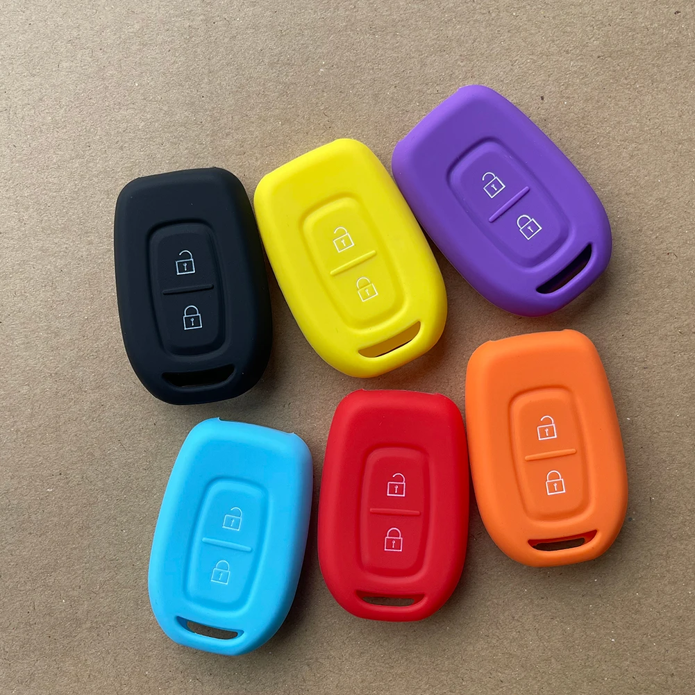 Silicone Car Key Cover FOB Case For Renault Duster dacia Scenic Master Megane Logan Clio Captur Keyless Rubber Protector