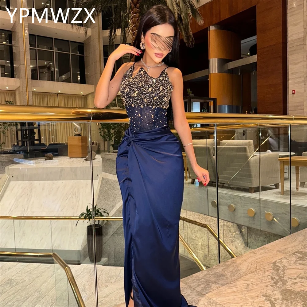 Customized YPMWZX Shoulder Girdle Column  Floor length Skirts Bespoke Occasion Dresses