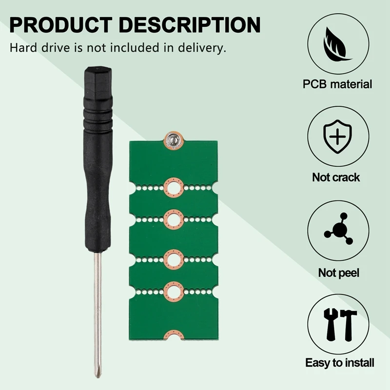 Pelat adaptor Hard Drive M.2 NGFF SSD rak ekstensi M.2 NVME, pelat ekstensi 2230 ke 2242, adaptor braket 2230 ke 2280