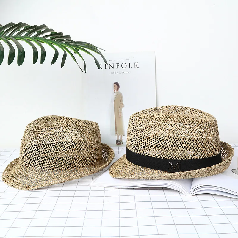 Artisan Handwoven Straw Sun Hat Women, Summer Hollow-Out Wide Brim Cloche, Structured Outdoor Beach Hat