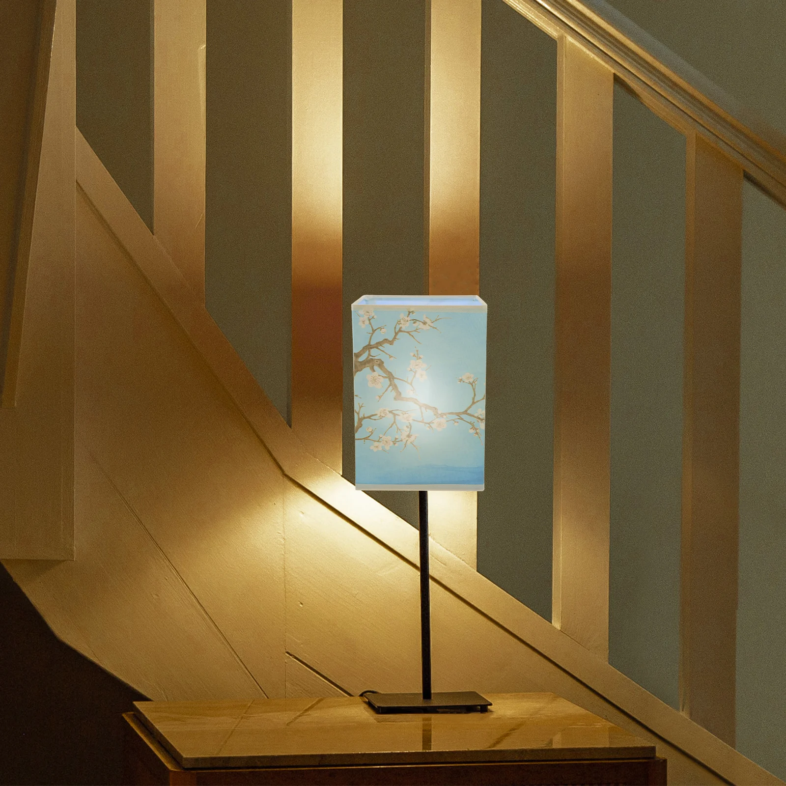 

E27 Lamp Shade 14x20cm Square Fabric Light Cover Pendant Table Wall Decorative Lampshade Matching Farmhouse Modern Style