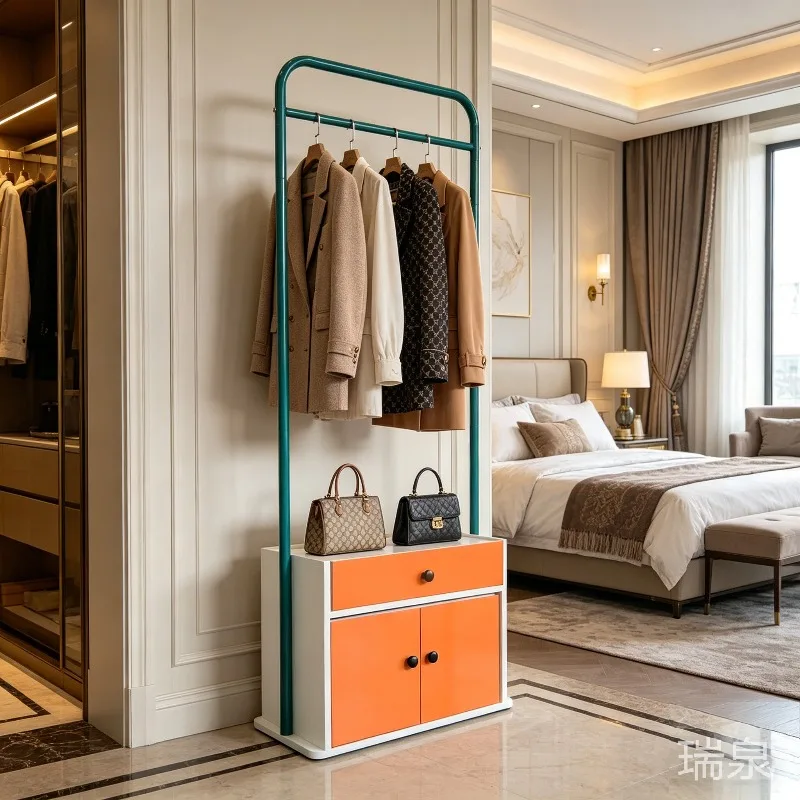 Shelves Gold Clothes Stand White Jacket Organizer Storage Entryway Coat Rack Metal Jacket Perchero Ropa De Pie Home Furniture