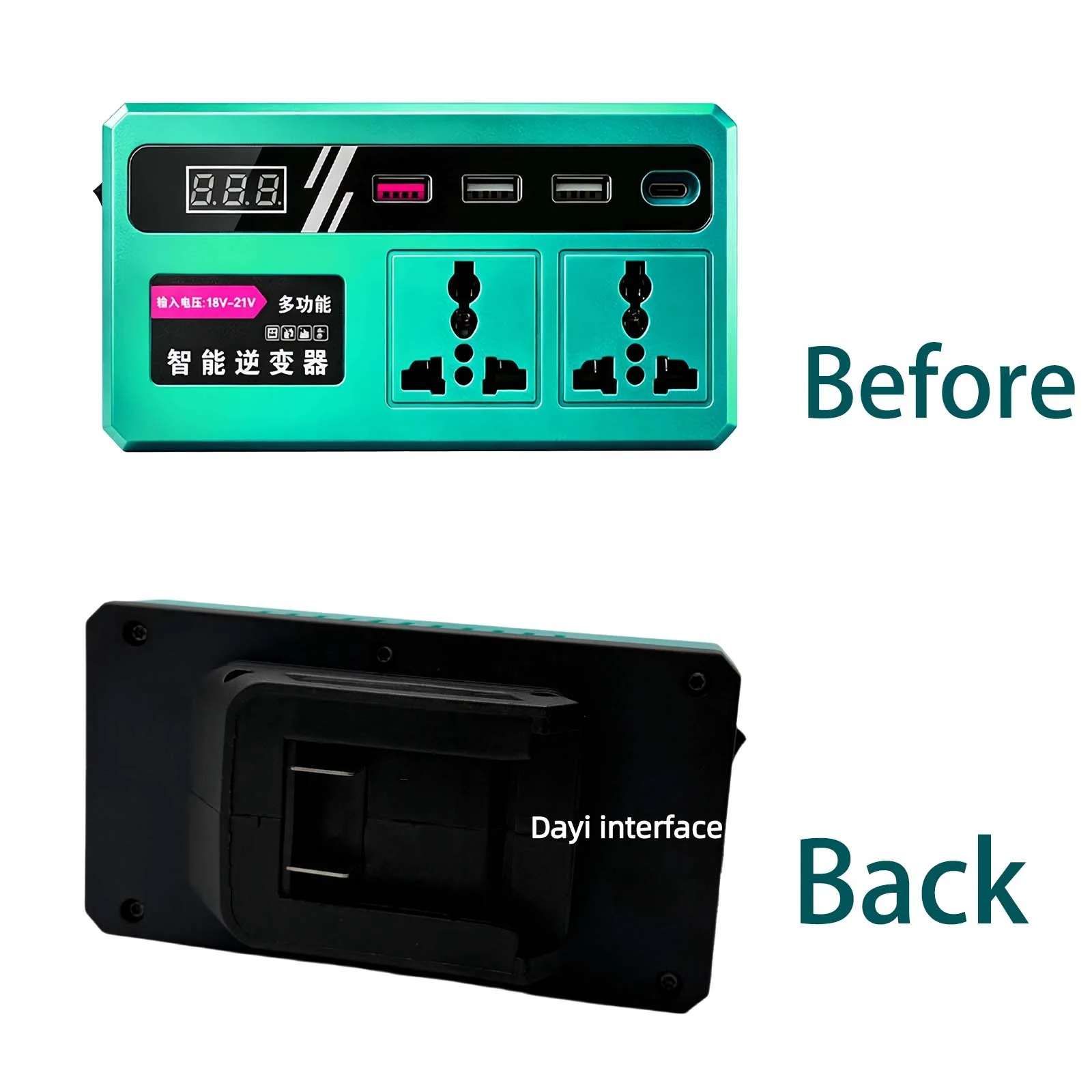 Universal Multifunction Intelligent Lithium Battery Inverter Power Bank Outdoor Work Inverter For Dayi A3 Voltage Converter