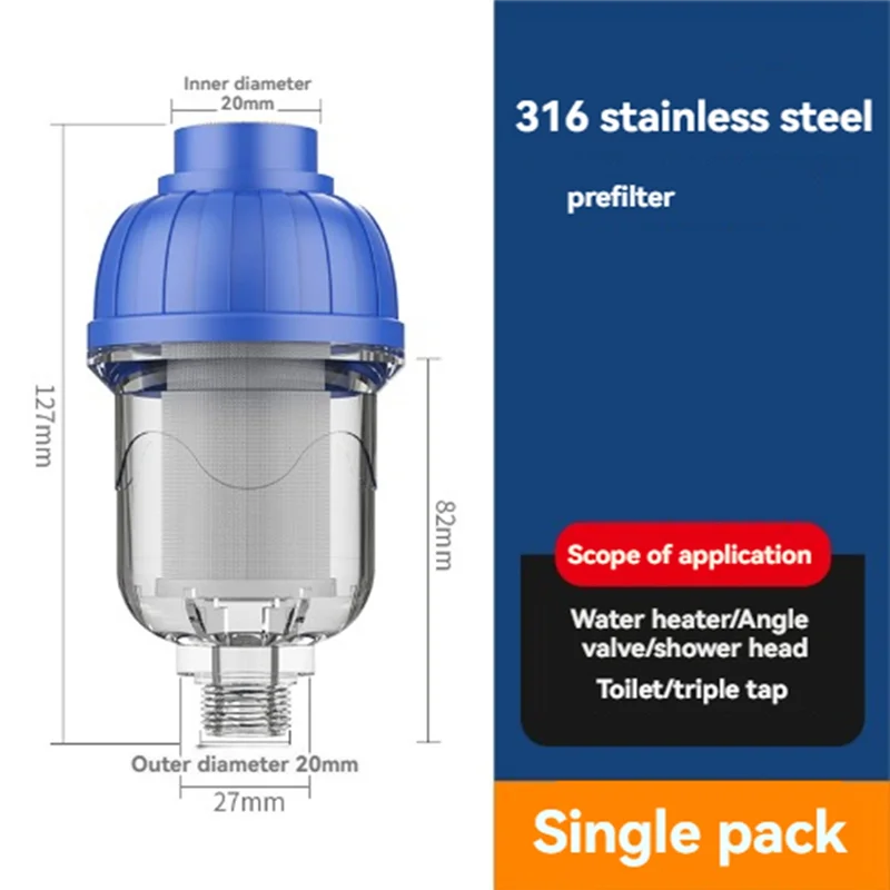 

AA01-2 шт. садовый смеситель с предварительным фильтром, многоразовый, нержавеющая сталь 316, для Steelkitchen, ванной комнаты, унитаза, фильтр
