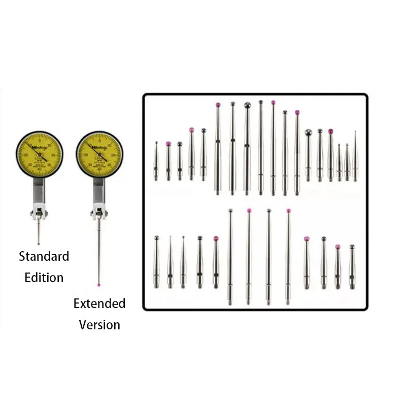 M1.4-M1.6 lever dial gauge probe ruby measuring needle CNC machine probe micrometer head measuring needle
