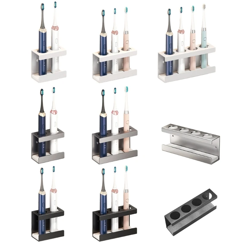 

Настенный держатель для зубных щеток с 2/03/4 слотами, органайзеры для хранения зубных щеток, вешалка для зубных щеток для