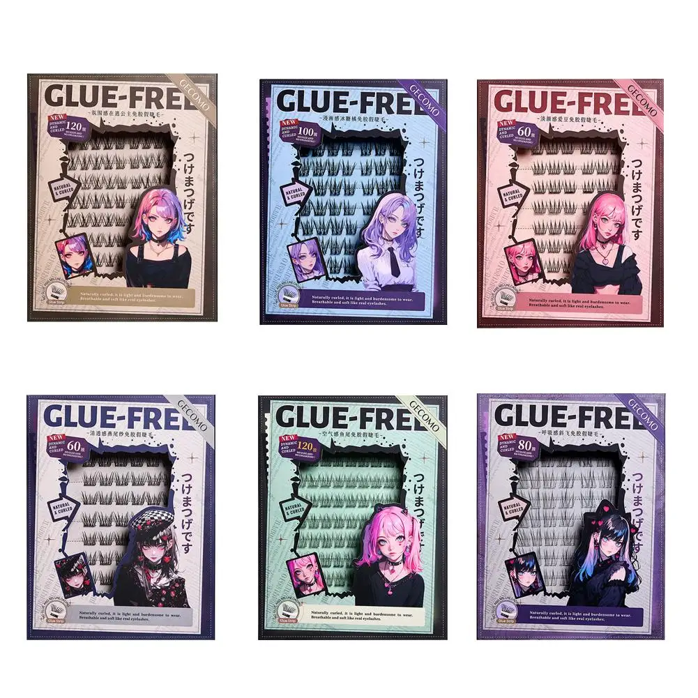 Faux-cils sans colle, bricolage, boucles naturelles épaisses segmentées, Extension de cils, outil de maquillage quotidien