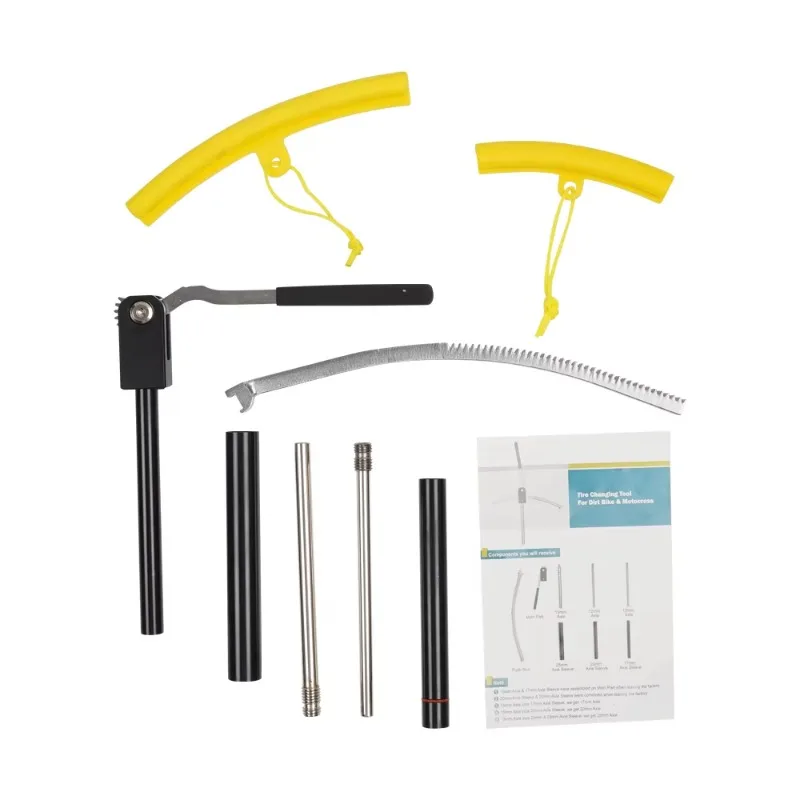

MP-1205-BK 16\" 21\" Motocross Enduro Dirt Bike Tire Changing Tool Kit with 15/17/20/25mm Axles Bike Accessories
