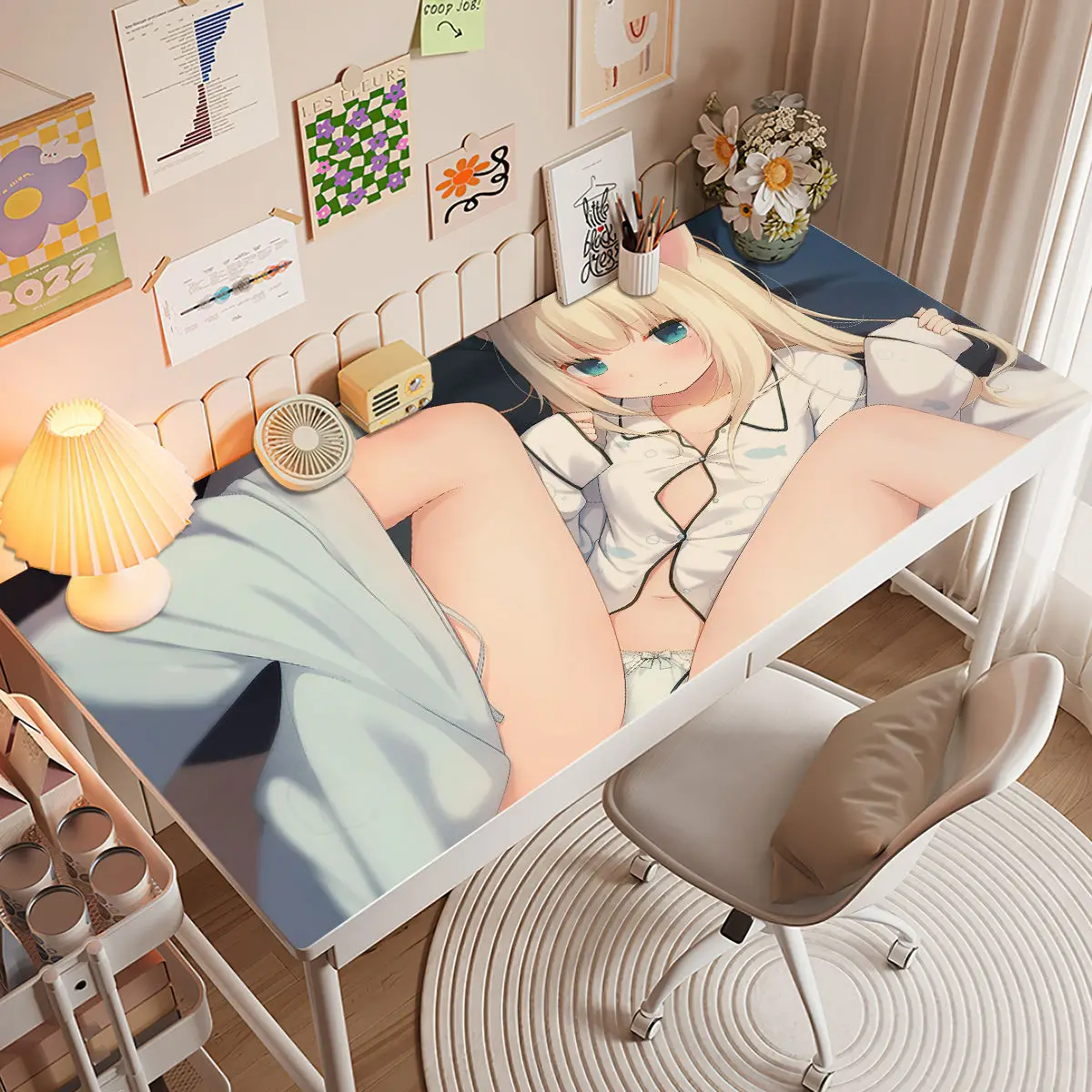 

Nekoha Shizuku Keyboard Mat Book Table Female Animation Custom Computer Table Anime Second Dimensional Cute Table Mat