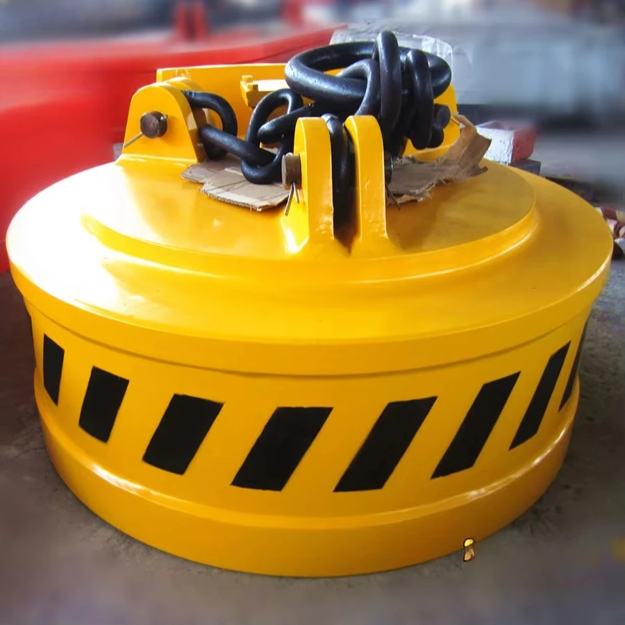 

Специальный круглый магнитный подъемный магнит для сноса, гидравлический магнитный патрон для обработки экскаватора, металлический мусор