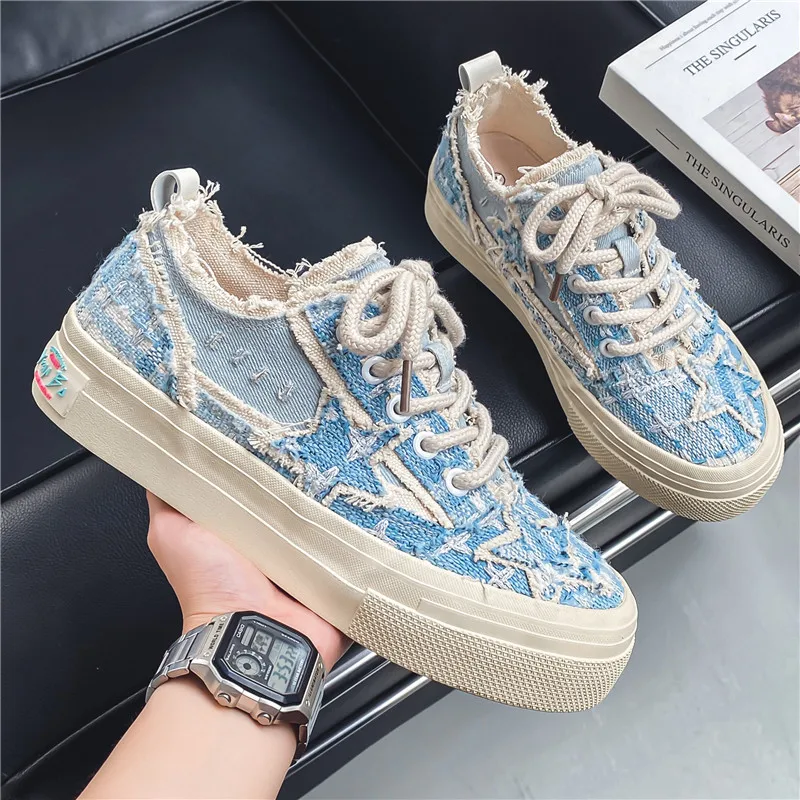 

2025New Comfortable Casual Fashion Trend Versatile Star Canvas Shoes High-Quality Men's Shoes