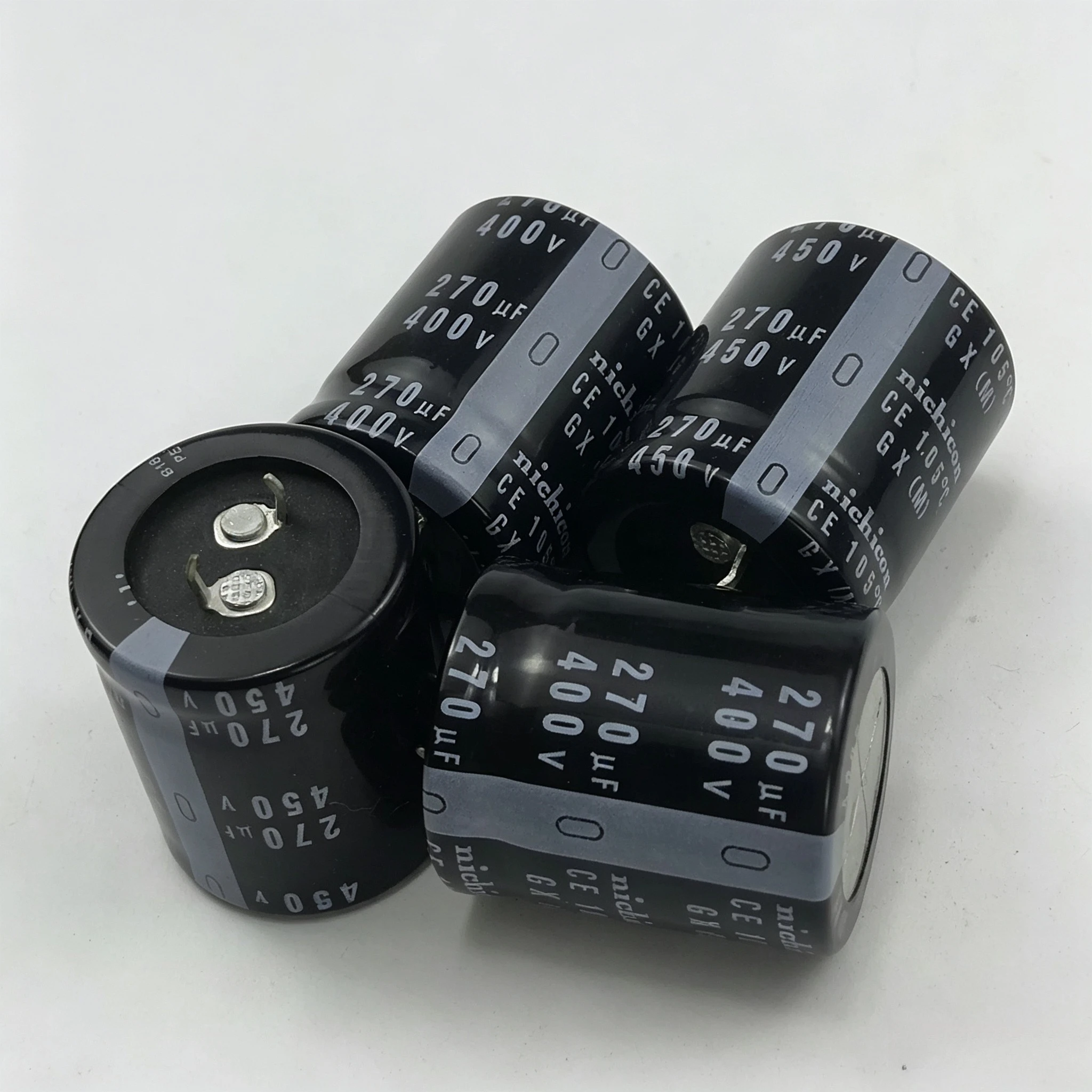 2PCS 400V 270UF 450V Nichicon aluminum electrolytic capacitor 270UF  22x50 25x40 25x45 25x50 30x30 30x35 30x40 30x50 35x25 35x30