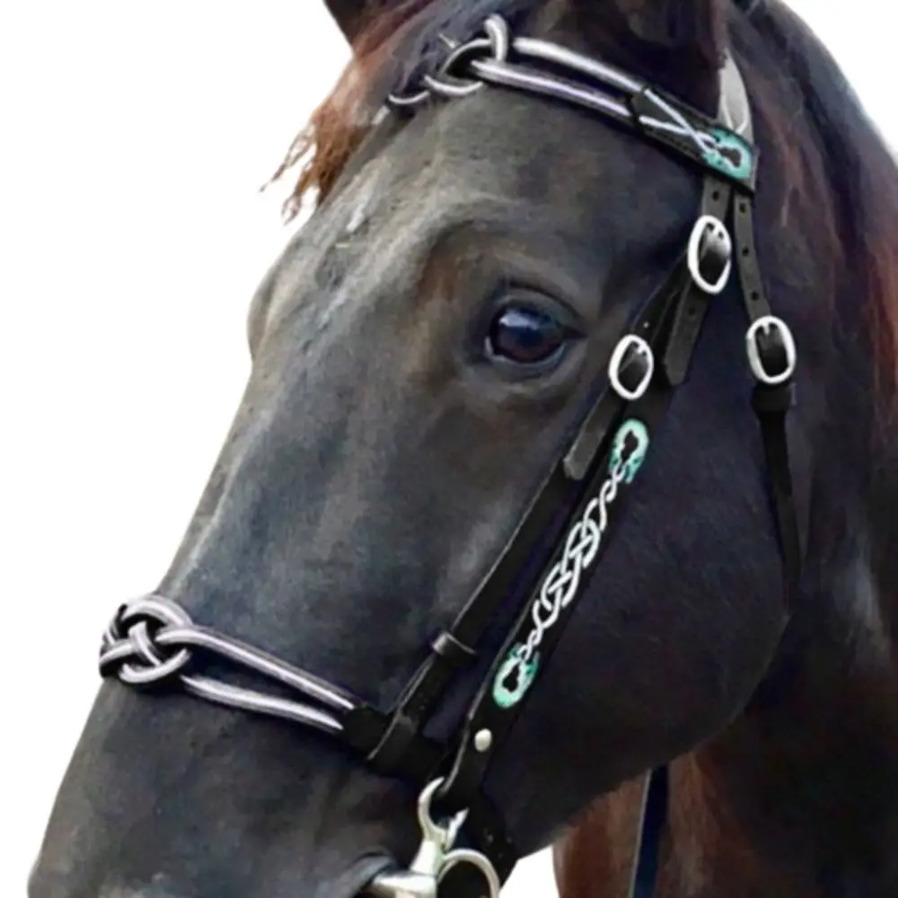 Halteres de cuero PU para caballos, cómoda hebilla de Metal, cortina de cabeza de caballo, arnés de Rein de caballo ajustable duradero