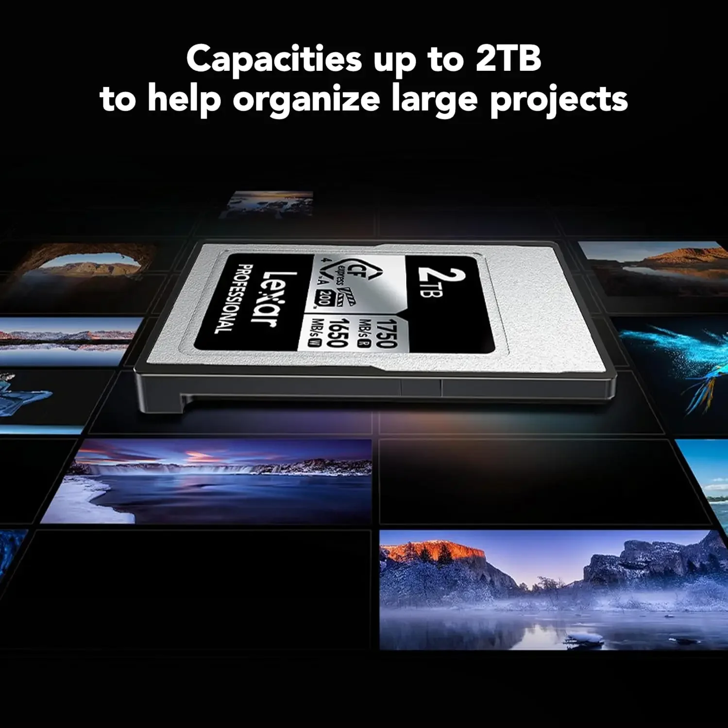 NEW Lexar 256GB Professional CFexpress Type A SILVER Series 512GB Memory Card 8K Video VPG 200 for Cameras with Type A Slot