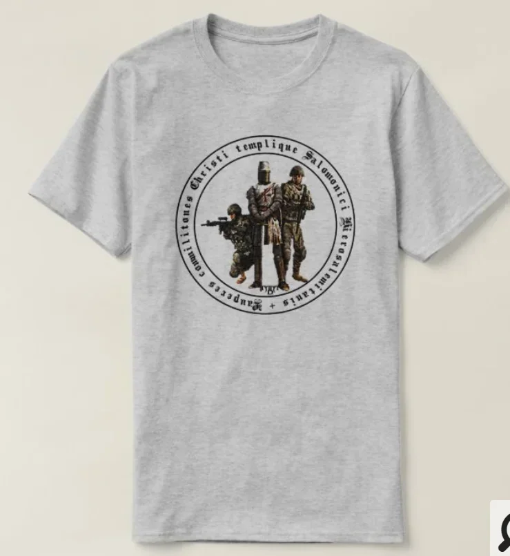 Knights of Modern. Crusaders and Modern Soldiers Temple Order T-Shirt. Cotton Short Sleeve O-Neck Mens T Shirt New S-3XL