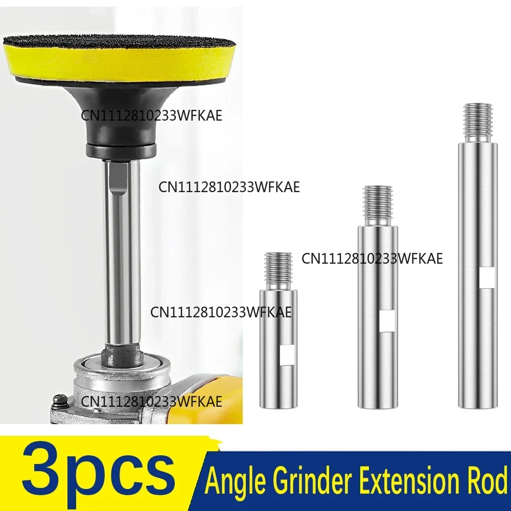 Angle Grinder Extension Rod 3/4/5.5 Inch M14 Thread Adapter Shaft Polishing Pad Connection Rod for Polishing Car Care Detailing