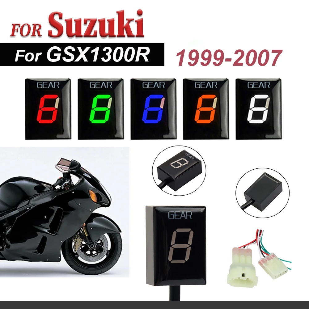 

Motorcycle Accessories For Suzuki GSX1300R GSX 1300R GSX 1300 R 1999-2004 2005 2006 2007 LED 1-6 Gear Indicator Speed Instrumen