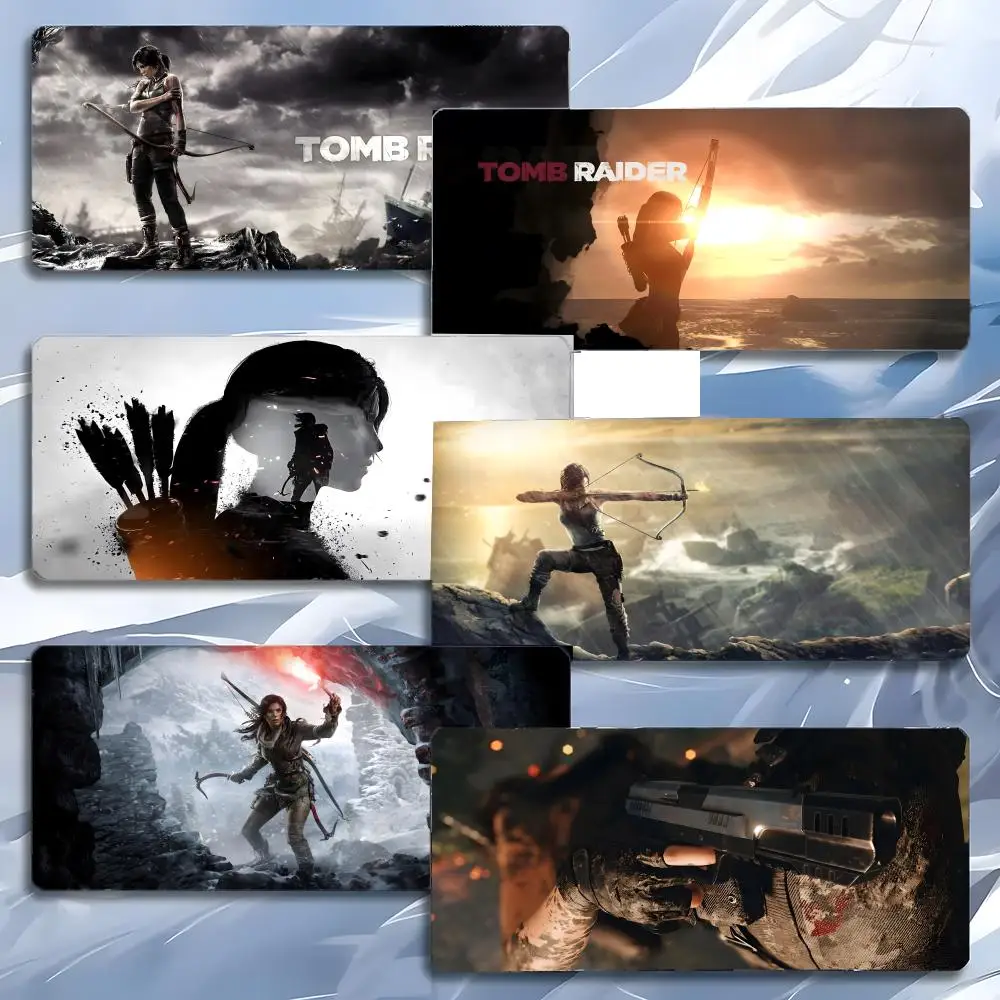 

Game Adventure T-Tomb Raider L-Lara Mouse Pad Mousepad Large Gaming LockEdge Thickened PC Table Desk Mat