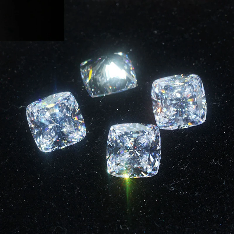 Top Quality Natural White Sapphire 12x12mm 14.0Carat Sparkling Square Cut Loose Gemstones for Collecting and Jewelry Making