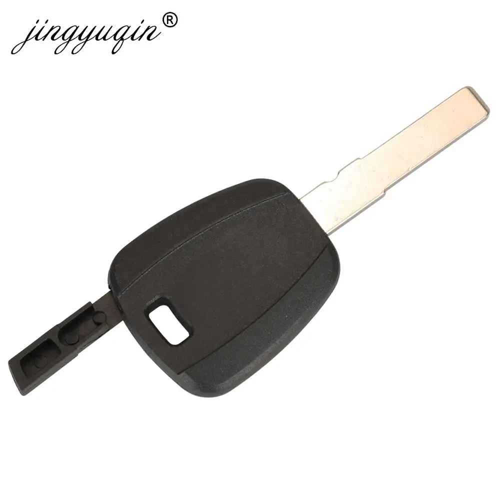 jingyuqin 10pcs For Fiat Key Shell Black Blank For Fiat 500 Ducato Transponder Key Uncut SIP22 /GT10/GT15R Blade Replacement