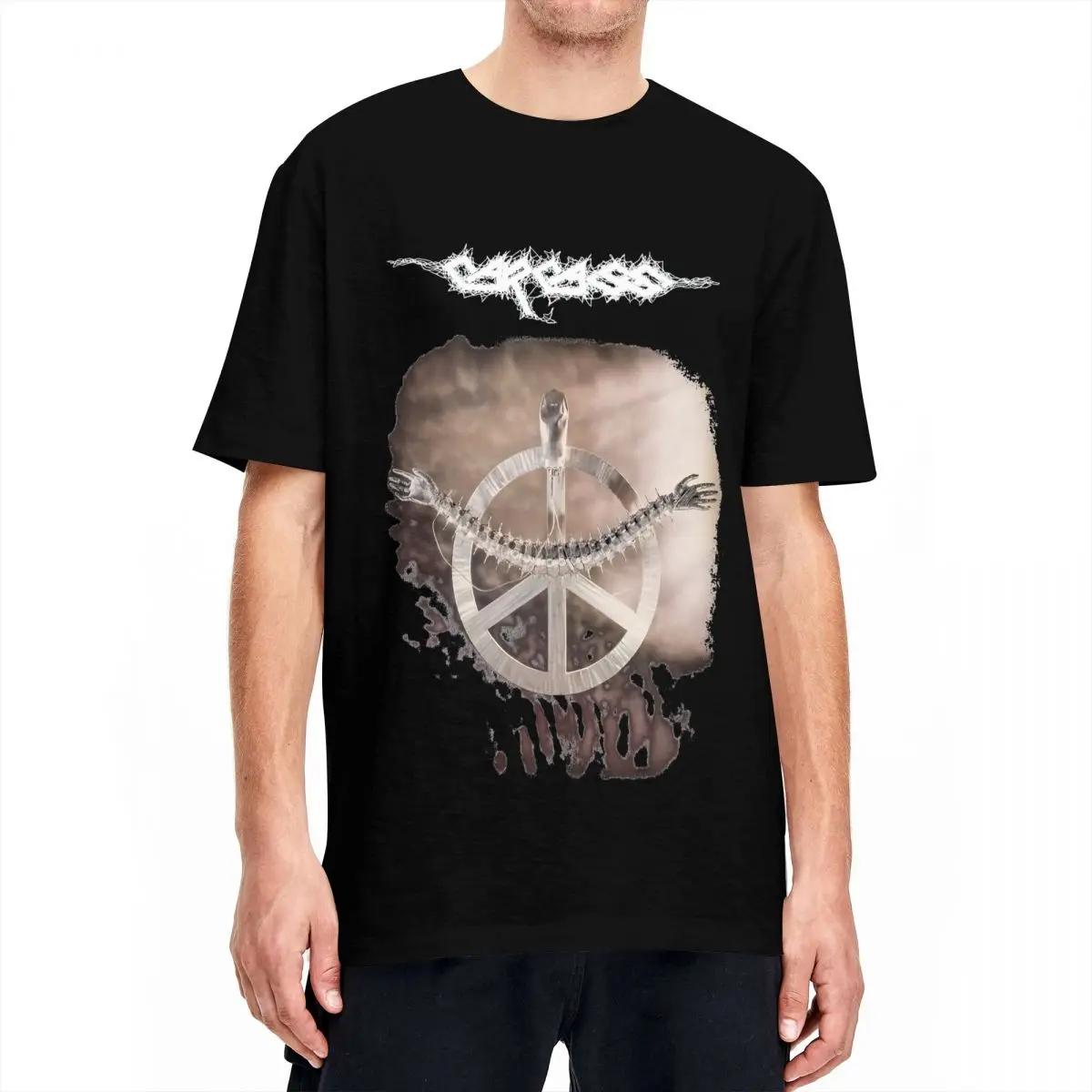 Carcass Death Metal  Heartwork T-Shirt Men's 100%Cotton Clothing Hip Hop O-neck Short Sleeve