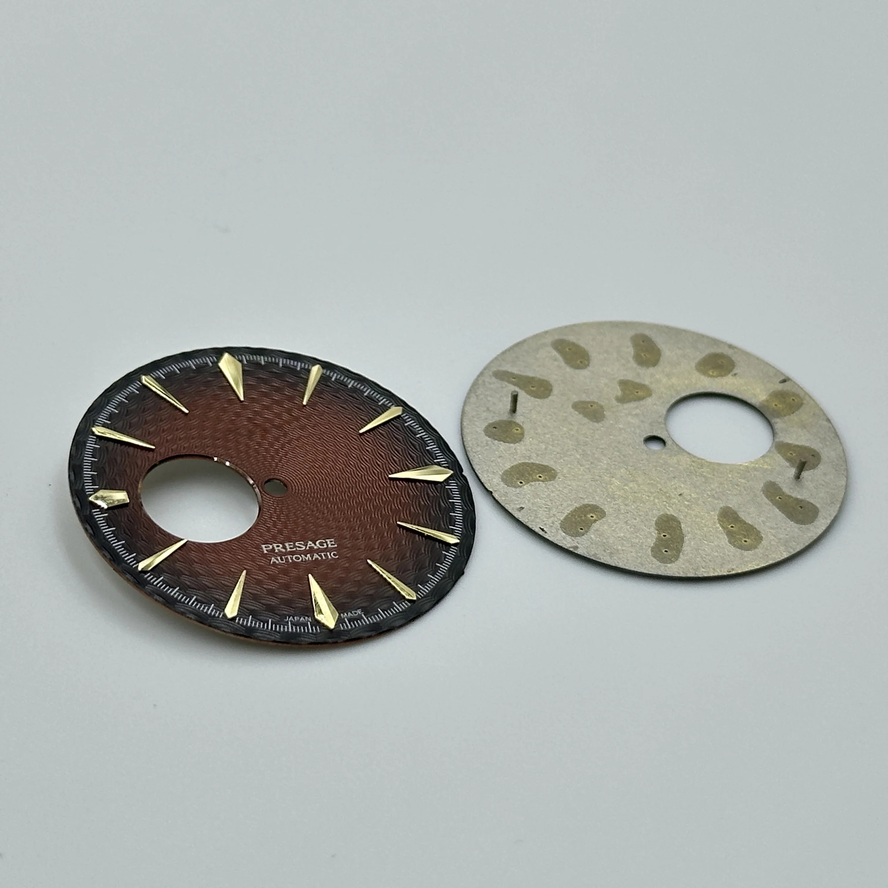 كوكتيل شعاعي مقياس السمك الملمس الفضة الذهب مخلب ساعة الطلب مناسبة لحركة NH38 الأصلي وزارة الدفاع التبعي #4