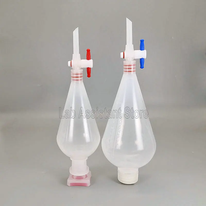 1pcs Lab 125ml/250ml/500ml/1000ml PP Dropping Funnel Plastic Separatory Funnel High Temperature Resistance Laboratory Supplies