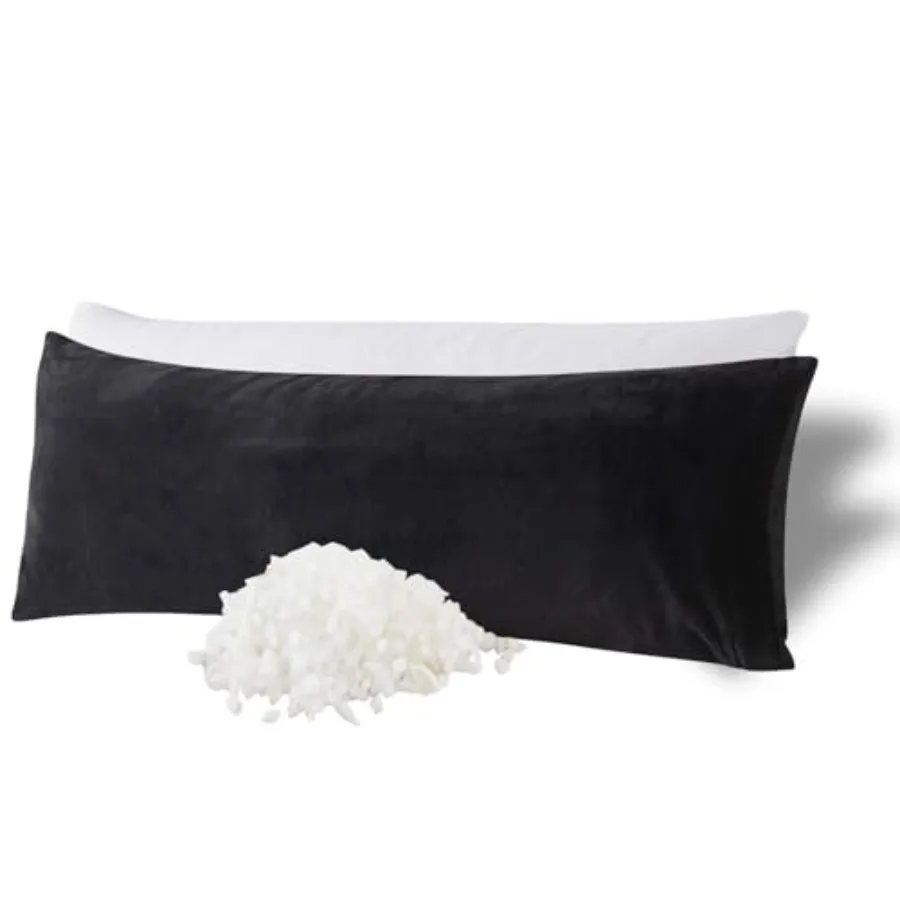 

Memory Foam Body Pillow with Plush Fuzzy Cover Full Body Pillow for Adults Long Pillow for Sleeping Soft Fluffy Supportive