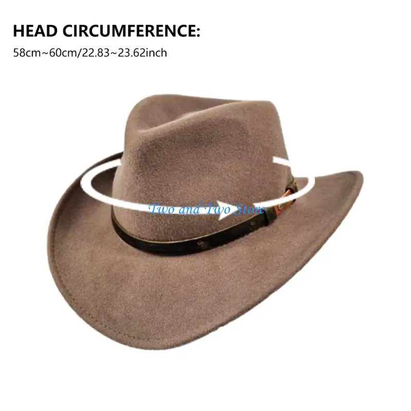 HX6F Sombrero Copa Homburg Lana Sombrero Porkpie Exótico Panamá Regalo Sorpresa para Novio