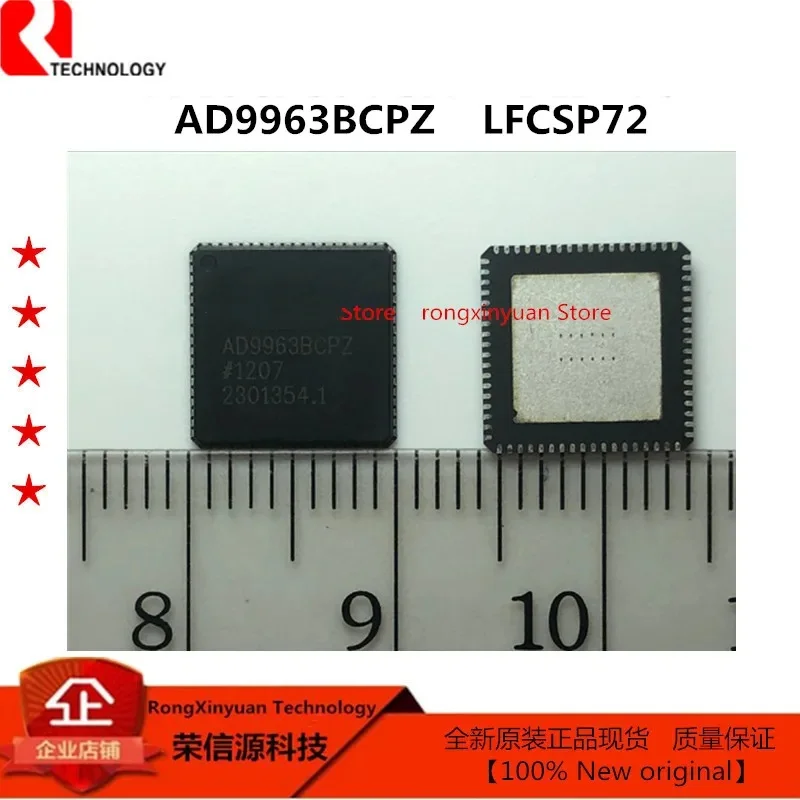 2 PCS AD9963BCPZ LFCSP72 AD9963 AD9963BCPZRL 10-/12-Bit, Low Power, Broadband MxFE Original New 100% quality