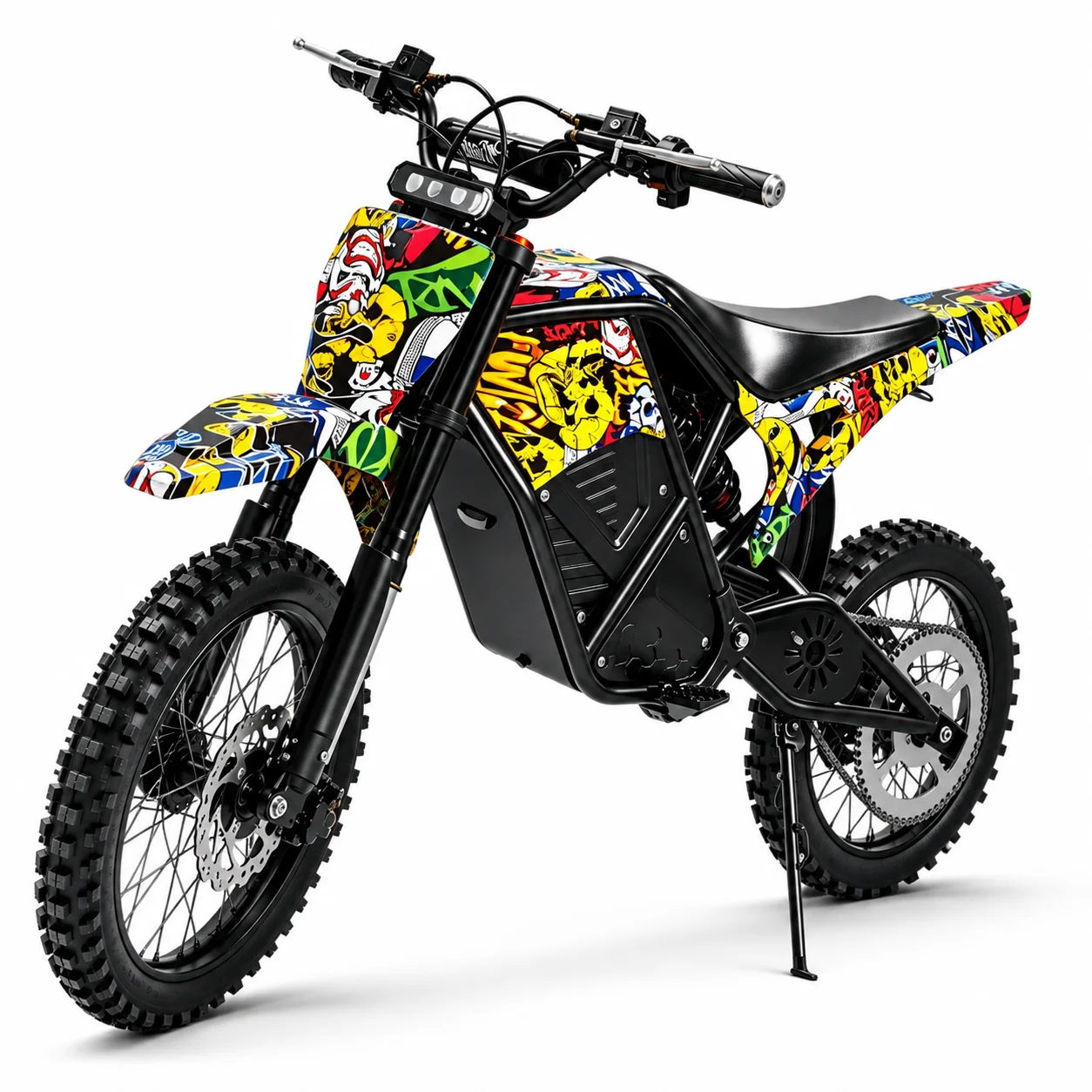 3000W Peak Electric Dirt Bike 48V 20.8Ah Battery 38MPH Adult Off‑Road E‑Bike Dual Suspension Dual Disc Brake All Terrain Electric Motorcycle for Adults