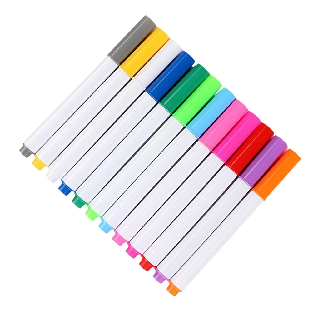 

12Pcs Erasable Neon Liquid Pens Quick Drying LED Writing Board Acrylic Marker Smooth Ink for and Adults