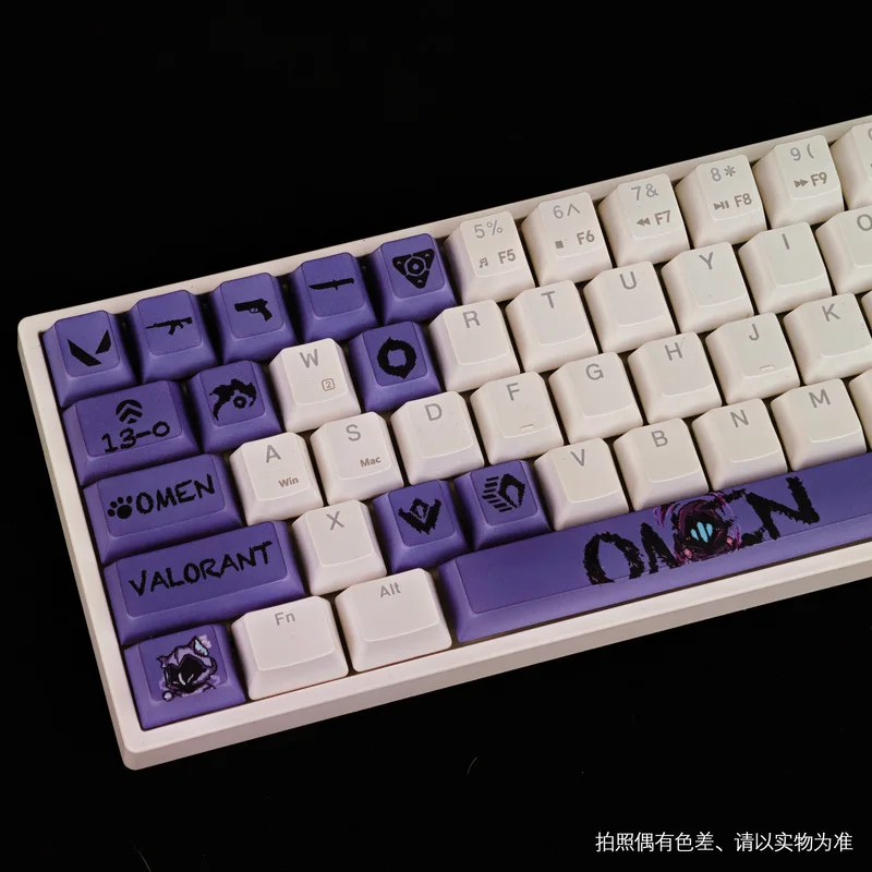 

Valorant Keycap Cherry R4 Profile Ptb Five-Sided Thermal Sublimation Cartoon Anime Gameing Mechanical Keyboard Keycap Accessori