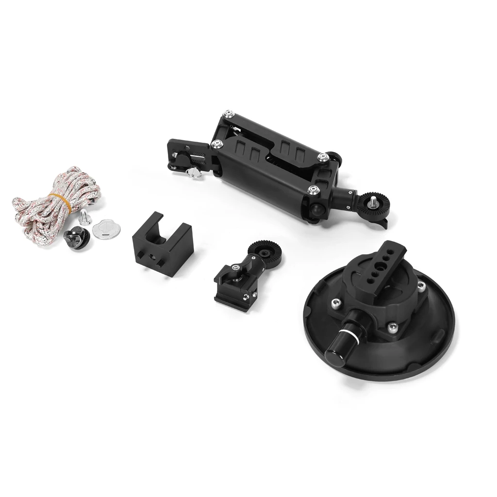 4.5 Inch Electric Vacuum Suction Cup Camera Mount NATO Rail 1/4 3/8 Screw Hole Car Windshield Holder For DSLR Action Camera Vlog