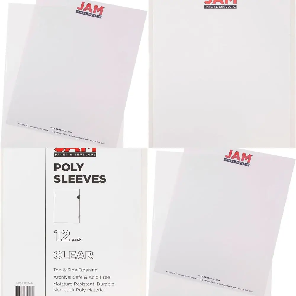 

Clear Letter Size Project Pockets, 120 Pack Bulk Page Protectors for 9x11.5 Inch Sheets