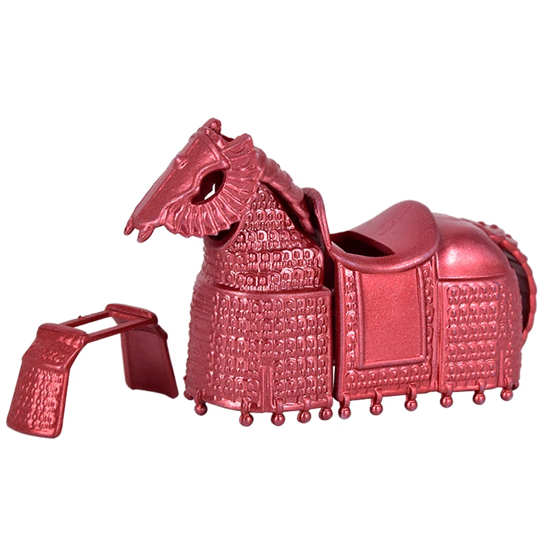 1PCS Medieval Movie Knights War Horse Heavy Cavalry Warriors Iron Buddha Warhorse Figures Building Blocks Bricks Toy Kids gifts