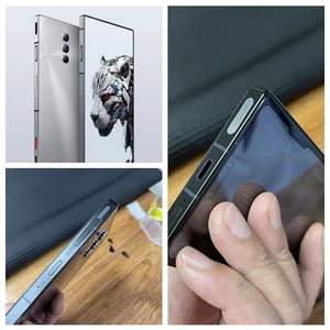 Untuk Sihir Merah 8s Pro 9 10 Plus Ponsel Stiker Jaring Tahan Debu RedMagic 7 7s 8Pro Lubang Speaker Lubang Suara Anti Debu Jaring Logam Debu 8 penjualan terbaik redmagic 7 pro - №