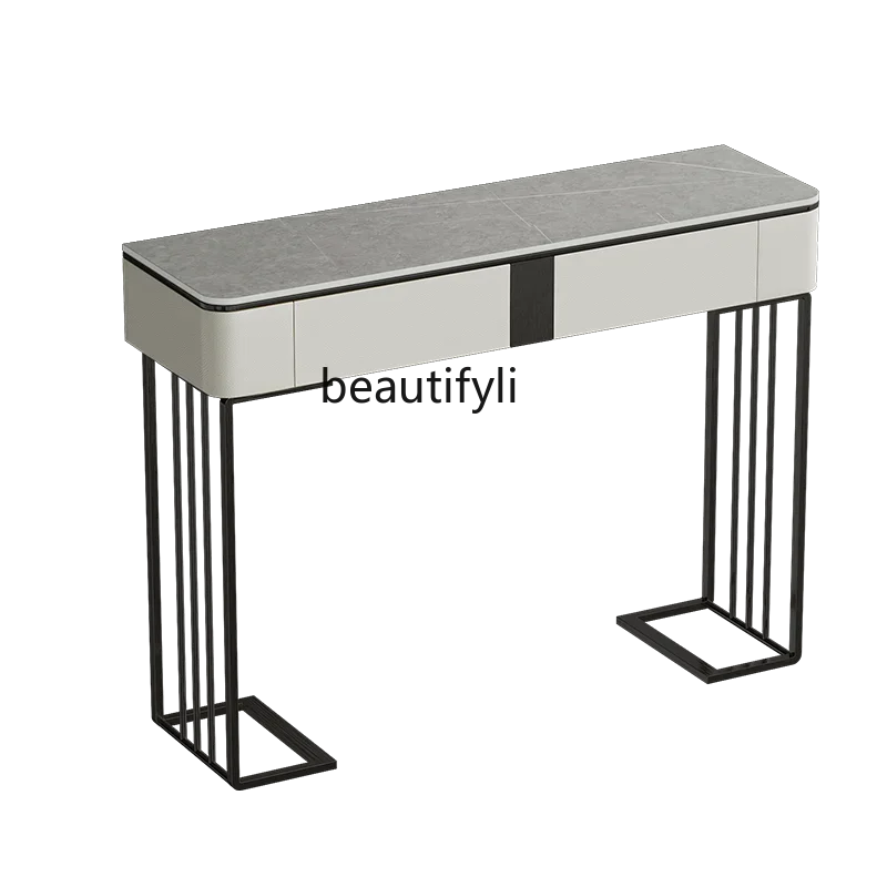 

Minimalist entrance table, living room side view table, entrance table against the wall, household entrance counter, modern