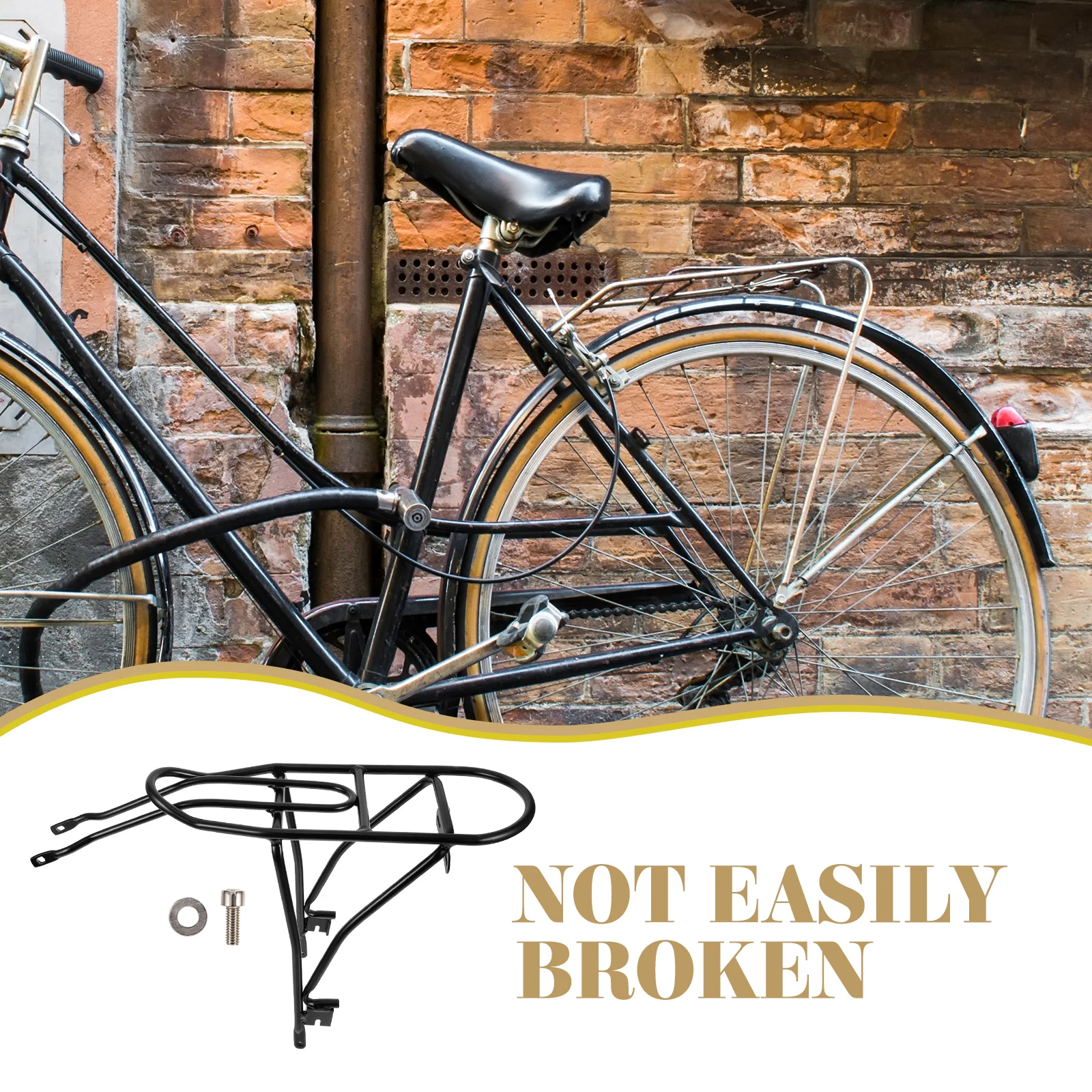 

Stable Durable Rear Bike Rack For Bicycle Electric Folding Mountain Bikes Back Seat Frame Holder Long Lasting Metal Rack Cycling