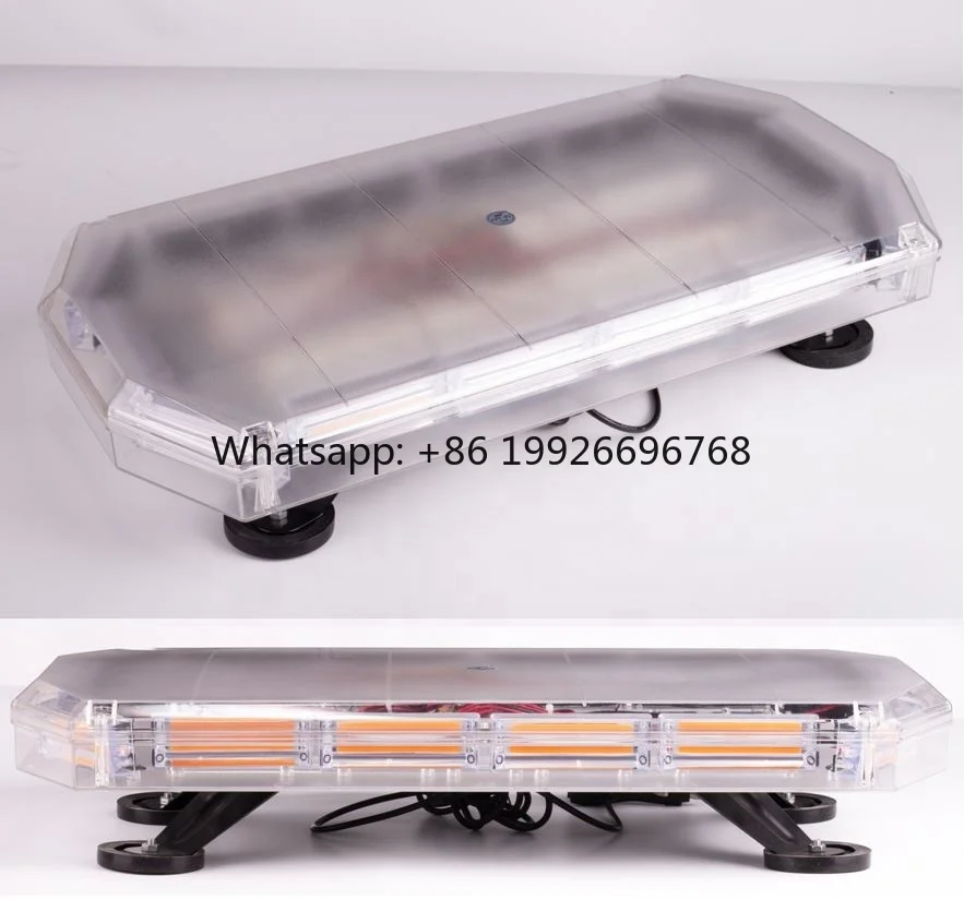 High Bright COB LED Roof Top Magnetic Mount Led Mini bar Light Car Flash Strobe Beacon Two Recovery Truck  Led Strobe Beacon