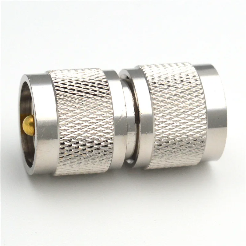 1 Stück UHF PL259 Stecker auf UHF PL-259 Stecker RF-Koaxialadapter Kupfer Langer Gerader Verbinder – Detail 4