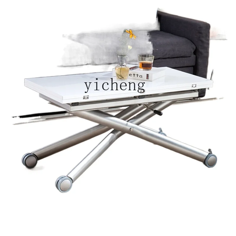 XL Retractable Lifting Coffee Table Dual-Purpose Multifunctional Folding Small Apartment Table