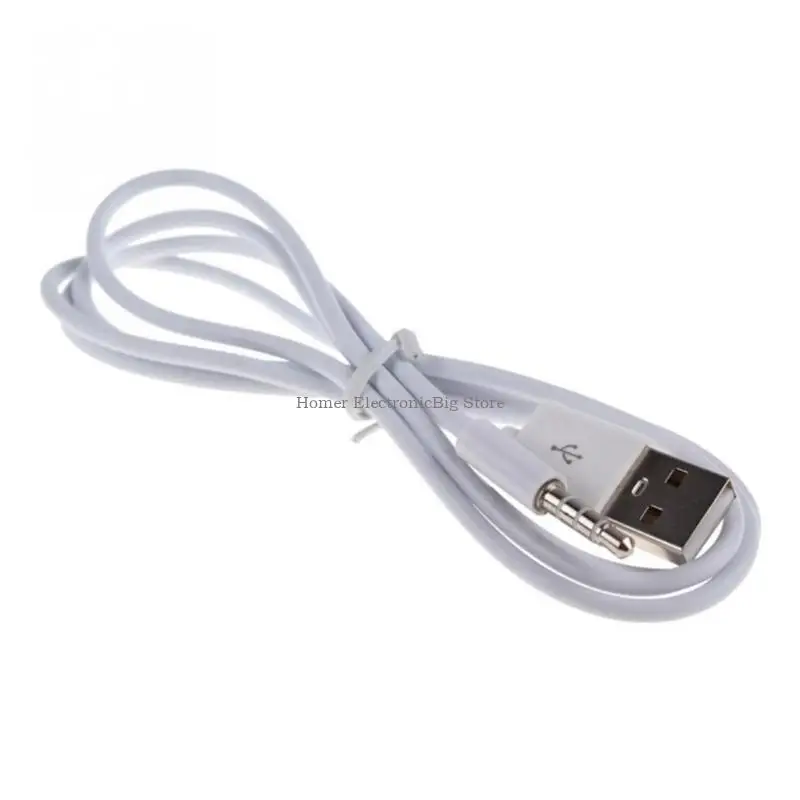 

Portable USB Audios Cable For Music Players White Flexible 1M Charging Cord